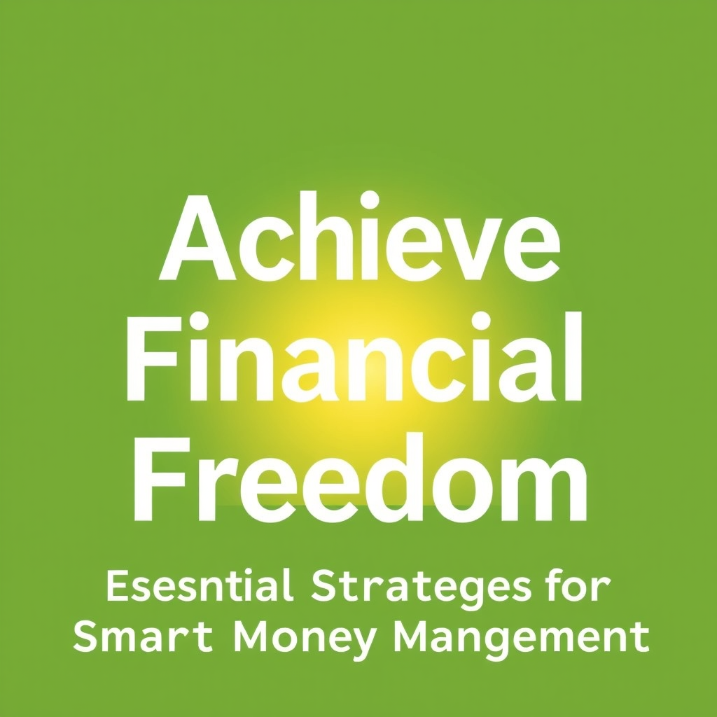 Achieve Financial Freedom: Essential Strategies for Smart Money Management
